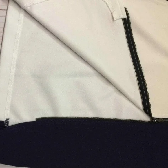 Emma & Michele 6 Vintage White & Blue Sleeveless Midi Dress SHOWSTOPPER GREAT UC - Picture 8 of 17